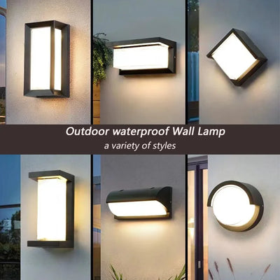 Led Outdoor Wall Light Waterproof IP66 Motion Sensor Led Outdoor Lighting Porch Lights Balcony Garden Lights Outdoor Wall Lamp