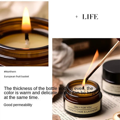 30g Aromatherapy Candle Natural Plant RoseOil Glass Holders Birthday Candle Scented Candle Making Home hotel Wedding Decoration