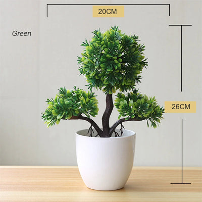 Artificial Plant Tree Window Sill Office Table Desktop Decoration Plastic Garden Fake Plant Potted Home Decor Potted Ornaments