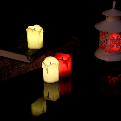 1 PCS of LED Electric Battery Powered Tealight Candles Warm White Flameless for Holiday/Wedding Decoration