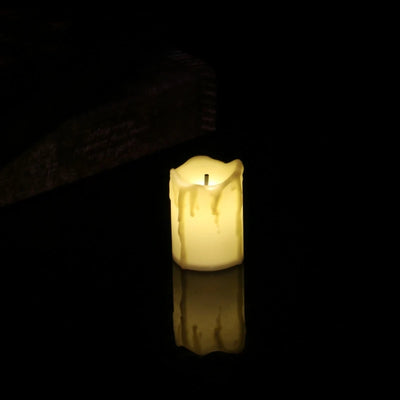 1 PCS of LED Electric Battery Powered Tealight Candles Warm White Flameless for Holiday/Wedding Decoration