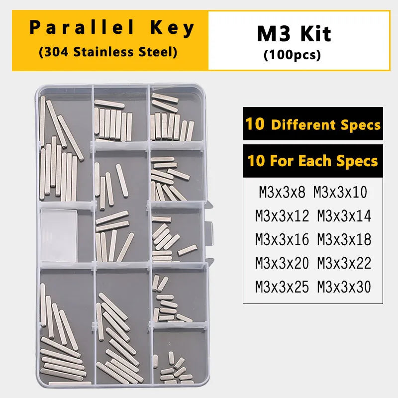 Split Spring Dowel Tension Roll Pin, Cylindrical Dowel Pin Split Pins Clip Cotter Pin Split Spring Pin  Combination Set/Kit