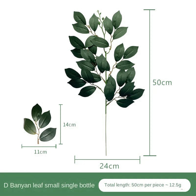 Artificial Green Plant Fake Eucalyptus Leaf Flower Arrangement Accessories Wedding Home Decoration Fake Flowers