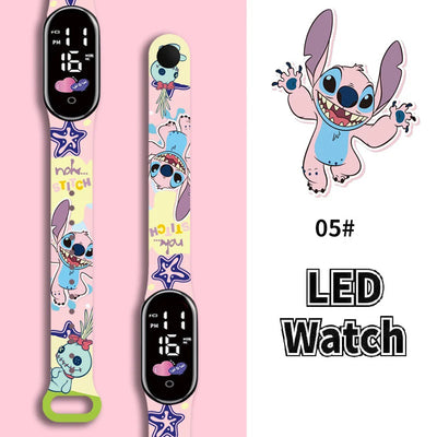 Stitch Children Watches Girls Waterproof Sport Touch Screen Watch for Women Waterproof Digital Clock Bracelet Gifts