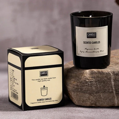 1Pc Modern European Plant Scent Aromatherapy Candle Living Room Bedroom Air Purification Enduring Fragrance Candle Cups Decor