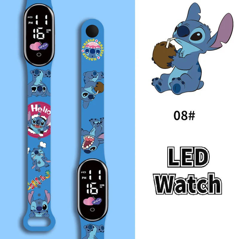 Stitch Children Watches Girls Waterproof Sport Touch Screen Watch for Women Waterproof Digital Clock Bracelet Gifts