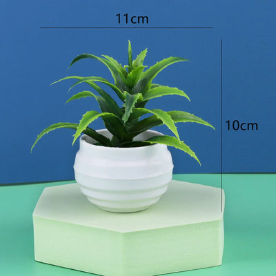 Artificial Plant Tree Window Sill Office Table Desktop Decoration Plastic Garden Fake Plant Potted Home Decor Potted Ornaments