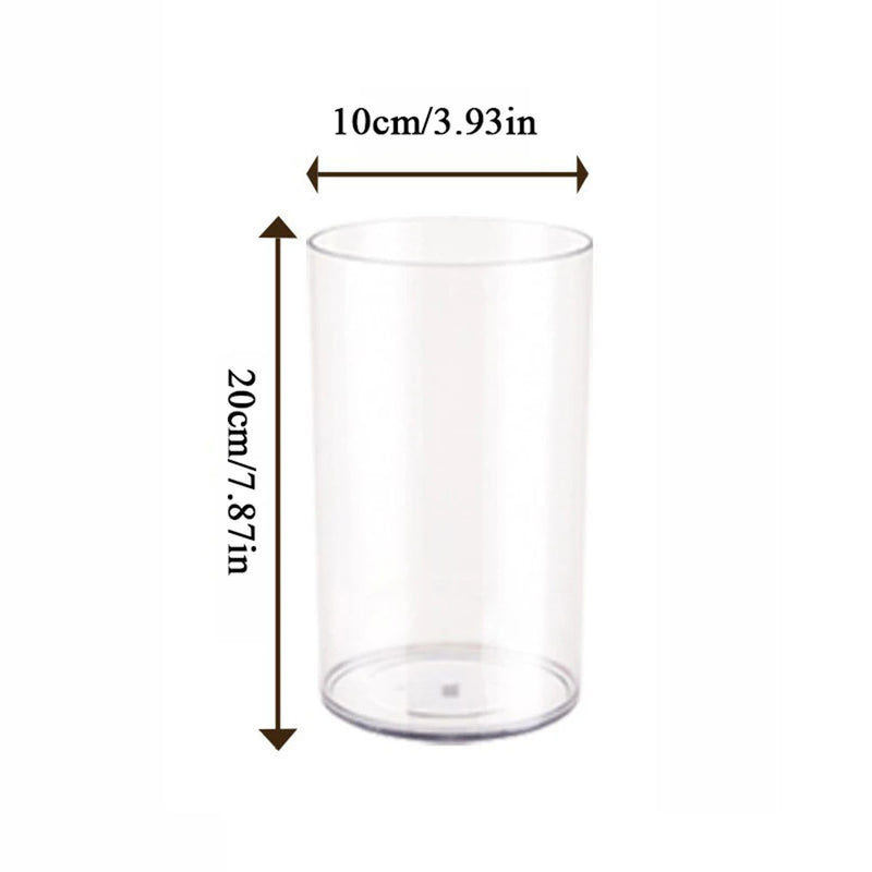 Acrylic Clear Cylinder Flower Vase Unbreakable Hurricane Tall Large Plastic Vases for Wedding Centerpieces Hydroponic Decor