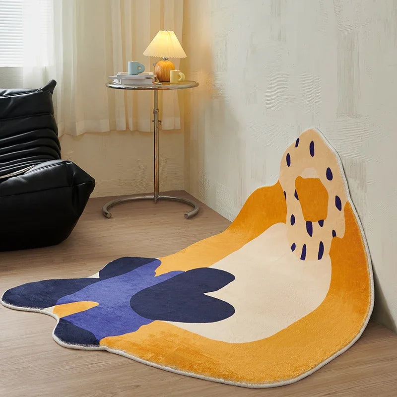 Thick Irregular Lounge Rug Nordic Style Carpets for Living Room Children&