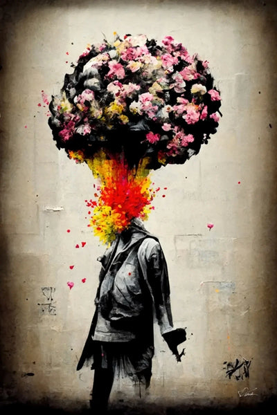 Banksy Graffiti Boy Girl with Balloon on Canvas Posters Prints Pop Street Wall Art Painting for Living Room Home Decor Cuadros