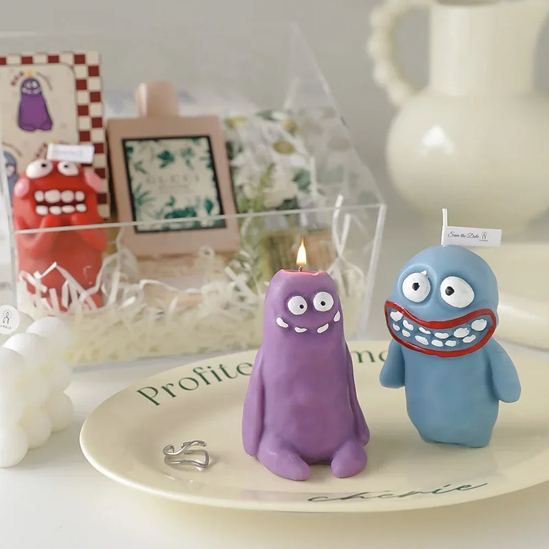 Clay Man Monster Candles Wholesale Funny Aromatherapy Candles Birthday Gift with Handmade Shaped Aromatherapy Candles