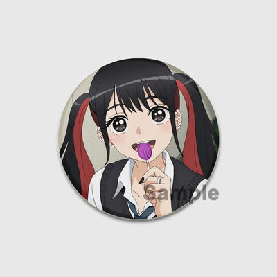 32/44/58mm Anime My Dress-Up Darling Round Pin Cartoon Character Badge Role Play Handmade Tinplate Brooch for Clothes Decoration