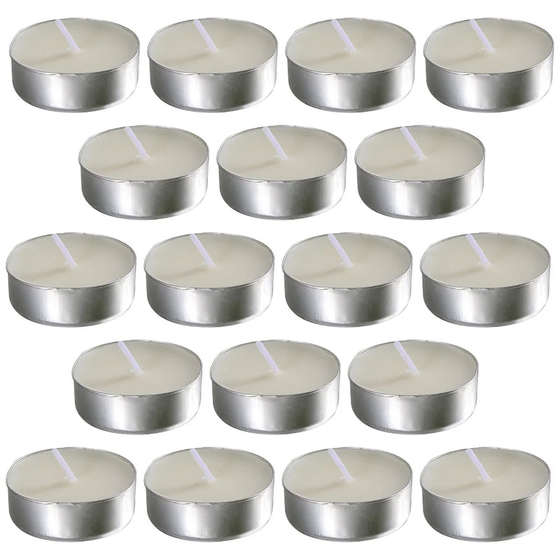 50 Pcs Round Scented Home Candles Accessory Wedding Small Tealight White Smokeless Romantic Paraffin Room