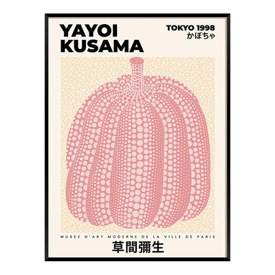 Japanese Minimalist Poster Yayoi Kusama Canvas Paintings Abstract Art Print Wall Art Picture for Living Room Cuadros Home Decor