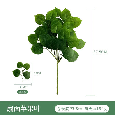 Artificial Green Plant Fake Eucalyptus Leaf Flower Arrangement Accessories Wedding Home Decoration Fake Flowers