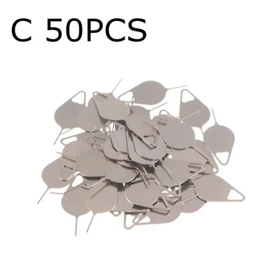 100/10Pcs Metal Eject Sim Card Tray Open Pin Needle Key Tool for Universal Phone for IPhone 14 13 SamSung Xiaomi Apple IPad