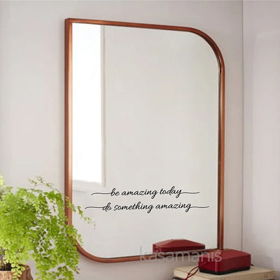 You Look Amazing Mirror Decal Vinyl Decal Bathroom Decor Inspire Motivational Quote Sticker Fitting Room Bedroom Decoration