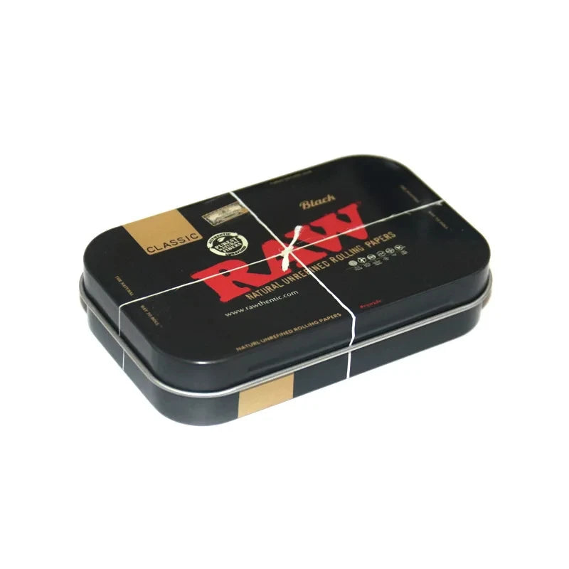 18x12.5cm Metal Tobacco Rolling Tray Kit 60MM Plastics Herbal Grinder Set Cigarette Tin Boxes Spice Crusher Smoking Accessories