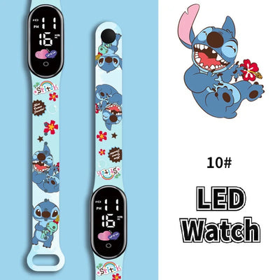 Stitch Children Watches Girls Waterproof Sport Touch Screen Watch for Women Waterproof Digital Clock Bracelet Gifts