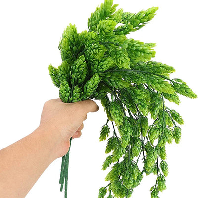 80cm Artificial Hops Flower Vine Garland Plant Fake Hanging Vine Hops Faux Hops Artificial Hanging Plants for Home Garden Decor