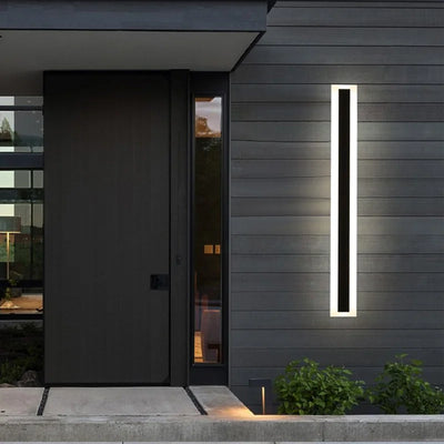 Minimalism modern outdoor waterproof acrylic LED wall lights for courtyards, villas, and gardens,pillar, fence, line wall lamp