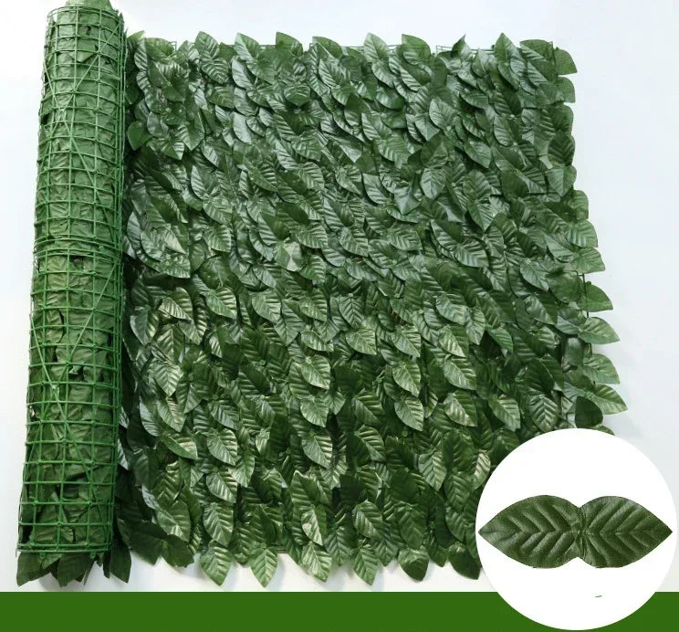 Artificial Ivy Fence Plant Grass Wall Panel Faux Green Leaf Hedge Privacy  Screen Indoor Outdoor Home Garden Balcony Decoration