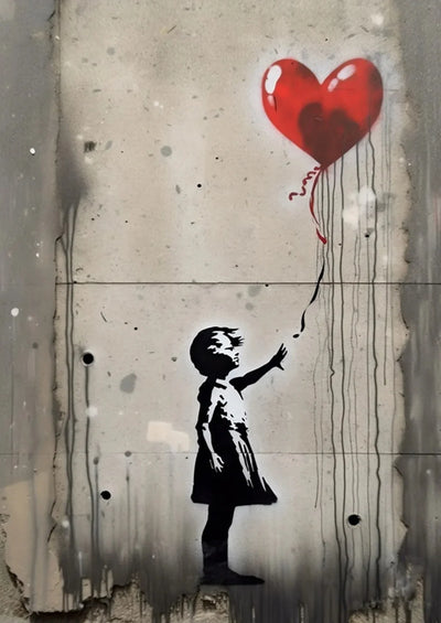 Banksy Graffiti Boy Girl with Balloon on Canvas Posters Prints Pop Street Wall Art Painting for Living Room Home Decor Cuadros