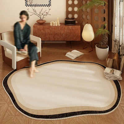 Irregular Rugs for Bedroom Light Luxury Living Room Decoration Thicken Carpet Home Plush Lounge Rug Large Area Anti-slip Mat