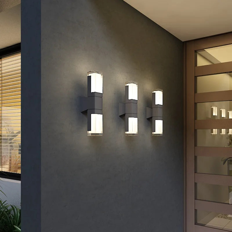 Acrylic modern minimalist LED wall light Waterproof IP65 7W 14W Indoor Outdoor LED Wall lamp for Garden street lighting