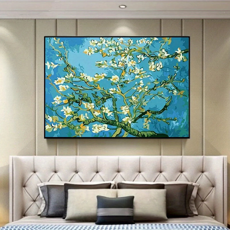 DIY Diamond Painting Round Diamond Starry Sky Van Gogh Pattern Full Diamond Mosaic Home Decoration Painting  Cross Stitch Kit