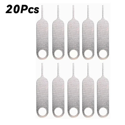 100-1PCS Metal Eject Sim Card Tray Open Pin Key Tool for IPhone 15 SamSung Xiaomi Apple IPad Tablet Universal Removal Needle