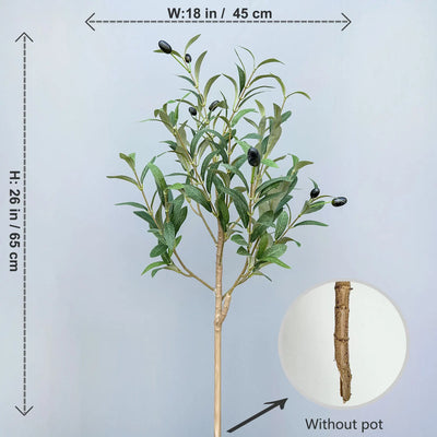 65-200CM Large Artificial Olive Plant tree Branches Fake plant Plastic Ornamental outdoor faux Plant for Home garden Room Decor