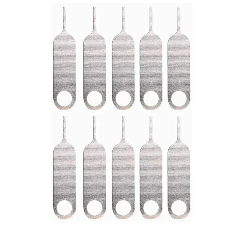 100-1PCS Metal Eject Sim Card Tray Open Pin Key Tool for IPhone 15 SamSung Xiaomi Apple IPad Tablet Universal Removal Needle