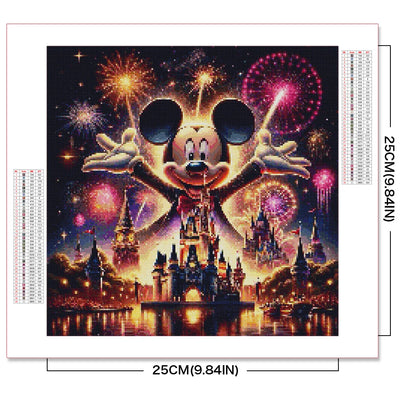 Disney Cartoon Diamond Painting Mickey Mouse 2024 New Collection Craft Kit Mosaic Castle DIY Embroidery Firework Unique Gift