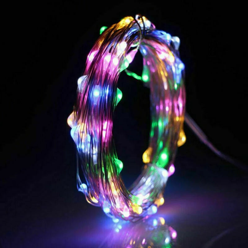 1Pack Fairy Light String Led Copper Wire String Light 1/2/3/5/10M Battery Powered For Bedroom Garden Party Wedding Decoration