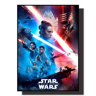 Star Wars Canvas Decorative Painting  Movie Art Mural Retro Poster Modern Home Wall Decoration Gift and Printing Aesthetic