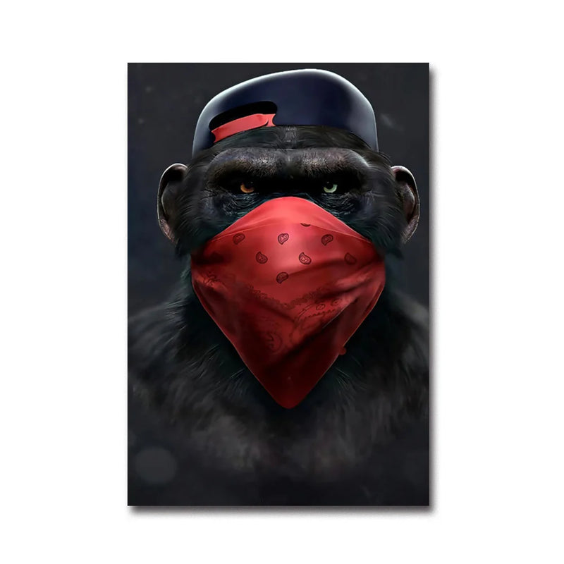 Popular Fashion Monkey Wall Art Posters Modern High End Light Luxury Home Decoration Canvas Painting Mural Picture Print Artwork