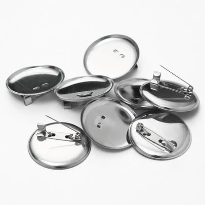 20Pcs/Lot 13mm-35mm Multi Specification Dual Purpose Circular Tray Brooch Metal Safety Pin For DIY Sewing Accessories