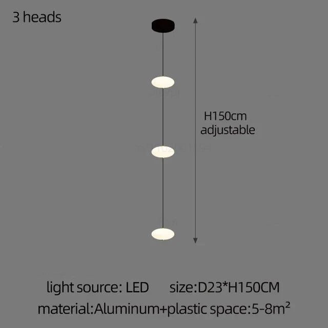 Nordic Oval Ball Led pendant lamp Long strip white staircase lamp living room designer Villa building Cluster Suspension lamp