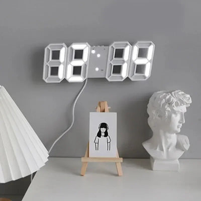 Table 3D LED Alarm Clock Date/Temperature for Home Kitchen Offices Clock Decoration Garden Clocks Wall Clock Times Digital Decor