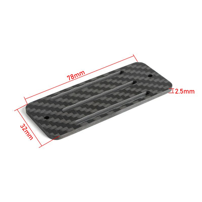 Carbon Fiber Battery Tray with Straps for 1/10 RC Crawler Cheater Rigs LCG Chassis Lower Center of Gravity Rails Update Parts