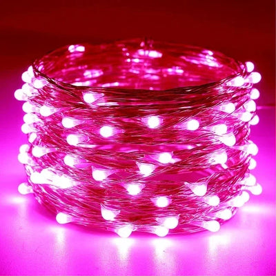 1/2/3/5/10/20M LED Fairy Lights Battery Powered Copper Wire String Lights For Bedroom Garden Party Wedding Christmas Decoration