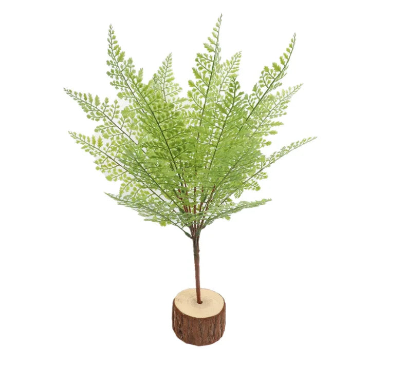 10PCS 45CM Artificial Plants Fake Boston Fern Greenery Outdoor UV Resistant Faux Plastic Plants Garden Porch Window Box Decor