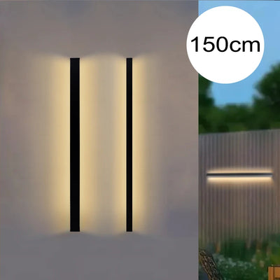 Long Strip Wall Lamp Porch Light Outdoor Lighting Modern Style Waterproof IP65 Cold Warm Neutral  Garden Door Courtyard Balcony