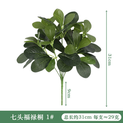 Artificial Plants Leaves Silk Tortoiseshell Leaf Dieffenbough Fake Small Fairy Taro Simulation Green Plant Living Room Decor