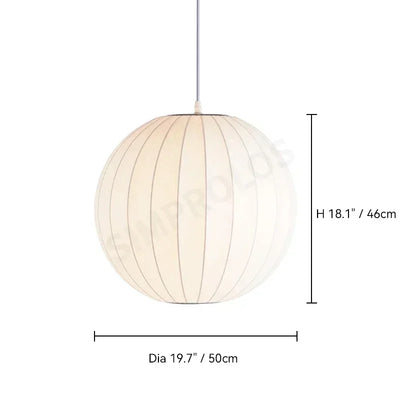 Denmark Designer Silk LED Pendant Lamp Living Room Hotel Hall Restaurant Hanglamp Home Decoration Lighting Factory Direct Sales