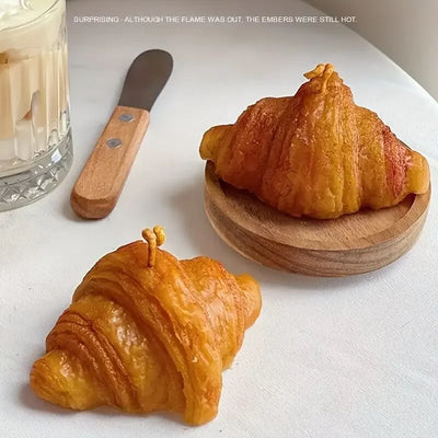 Cream Flavored Croissant Creative Aromatherapy Candle Home Decorations Giving Friend Birthday Gift Aromatherapy Candles Souvenir