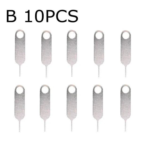 100-1PCS Metal Eject Sim Card Tray Open Pin Key Tool for IPhone 14 13 SamSung Xiaomi Apple IPad Tablet Universal Removal Needle