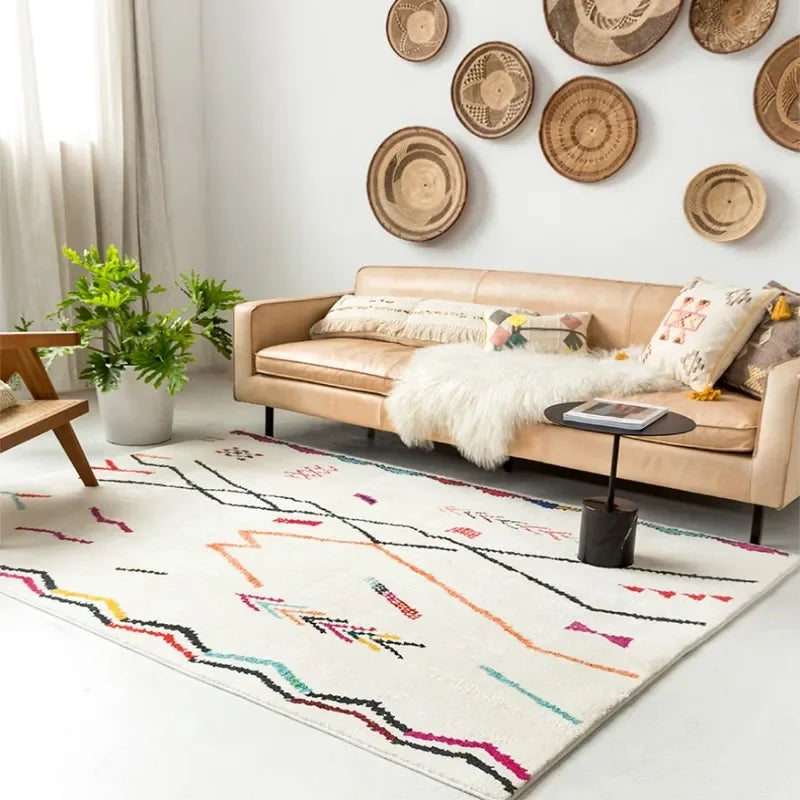 Carpet for Living Room Ethnic Style Large Area Fluffy Children Bedroom Rug Home Decoration Cloakroom Plush Mat ковер Tapete 러그