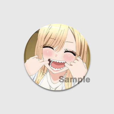 32/44/58mm Anime My Dress-Up Darling Round Pin Cartoon Character Badge Role Play Handmade Tinplate Brooch for Clothes Decoration